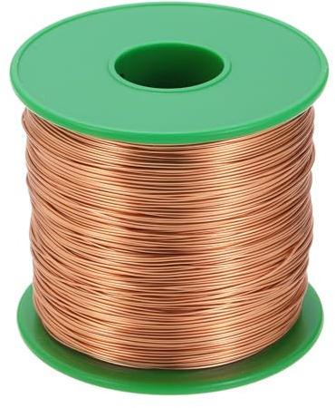 sourcing map 24 AWG Magnet Wire, 24 Gauge Enameled Copper Wires 16 oz Magnetic Coil for Transformer Motor Electric, F Grade 311 Fahrenheit (155 Celsius), Copper Color