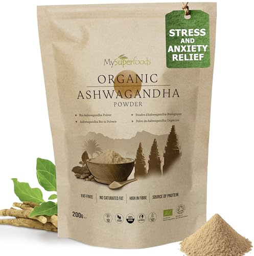 MySuperfoods Organic Ashwagandha Root 200g | Vegan | Gluten Free | Non-GMO | Superfood