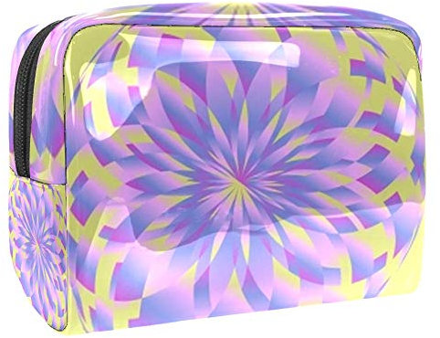 Portable Makeup Bag with Zipper Travel Toiletry Bag for Women Handy Storage Cosmetic Pouch Lifebuoy Petals