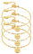 4er Set Angepasst Freundschaft Armband für Frauen Lip Link Charm ID Tag Armreif Brautjungfer Hochzeitsgeschenk für Mädchen Beziehung BFF Familienmanschette Edelstahl Schmuck, Verstellbar