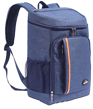Zaino Termico， Borsa Termica Per il Pranzo Capacità 22 litri，Adatto per lo shopping di feste di viaggio in campeggio con barbecue da picnic all'aperto(blu)