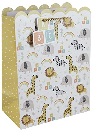 Clairefontaine 30474-2C - Geschenktasche 26,5x14x33 cm, ideal für Geschenke, Safari, 1 Stück