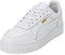 PUMA Damen Carina Street Sneaker, White White Gold, 42 EU
