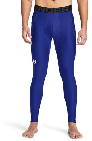 Under Armour HeatGear Herren-Leggings, (400) Royal/White, Klein