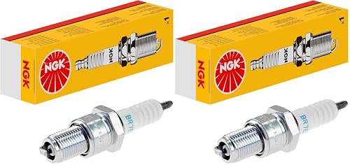 Bougie d'allumage NGK | Boîte jaune | BR9ES, 5722 (Lot de 2)