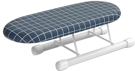 Mini Tabletop Ironing Boards, Folding Table Top Ironing Board with Cotton Cover Portable Space Saving Ironing Board Sleeve Cuffs Collars Ironing Table for Sewing Craft Room Household Dorm