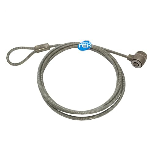 SIMPLETEK - Cable de seguridad con llave, candado para ordenador de sobremesa, portátil, instrumentos musicales, antirrobo, compatible con Kensington (reacondicionado)