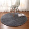 HARESLE Teppich Flauschig,Grau Teppich Wohnzimmer,Waschbar Kleiner Teppiche Bettvorleger Schlafzimmer,Hochflor Teppiche Kinderzimmer,rutschfest Tepich Weich für Büro (Grau,60cm/24 Zoll)