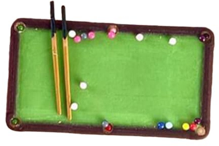 TAIZhiChen Table de Billard Miniature à L'échelle 1/64, Figurines Miniatures pour Scène