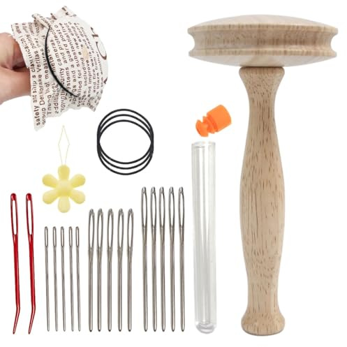shpuuyy Darning Mushroom | Detachable Wooden Professional,Sewing Thread Patching Tool Set - for Weaving Needlework Adults Women Handicraft Lovers Clothes Hats Sweaters Pants Scarf