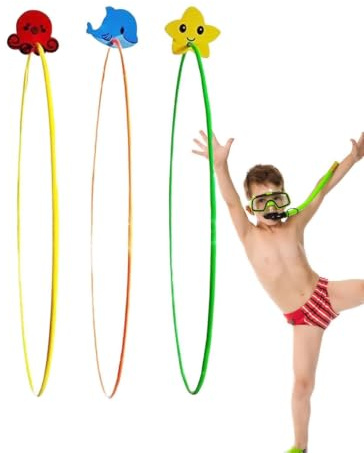 Swim Rings - 3 Piece Underwater Dive With Weighted Sinking Design, Co