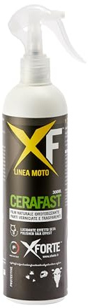 XFORTE CERAFAST cera moto, naturale idrofobizzante per carenature verniciate e parti trasparenti 300 ml