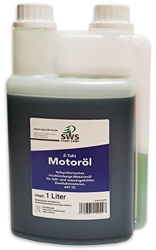 SWS Forst GmbH 2-Taktöl Zweitaktöl Mischöl teilsynthetisch Größen zur Auswahl (1 Liter Dosierflasche)