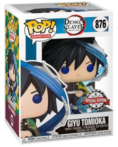 Funko Pop! Animation: Demon Slater - Giyu Tomioka - Demon Slayer - Collectable Vinyl Figure - Gift Idea - Official Merchandise - Toys for Kids & Adults - Anime Fans - Model Figure for Collectors