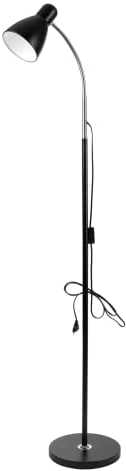 Virone LAR Lampadaire Sur Pied Salon max 20W E27 155 cm (noir)