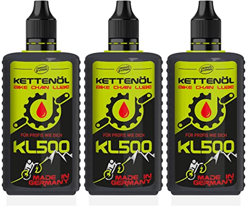 Olio per catene di biciclette Syprin Premium - Lubrificazione e Protezione ottimale in ogni tipo di condizione atmosferica, adatto per Mountain Bike, E-Bike e Road Bike - Prodotto in Germania 3x100ml