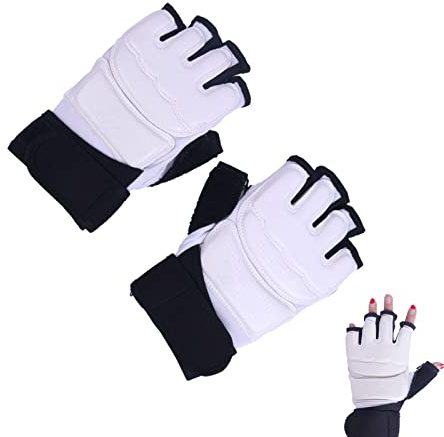 Protège-Taekwondo - Magic Tape - Taekwondo - Respirants - pour Boxe, Kickboxing, Bandages Poignet, Support Cheville