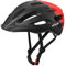 Adult Cycling Helmet Lightweight - Bike Helmet Adjustable Mountain and Road Bicycle Helmets with Detachable Visor for Men Women (58-62 cm) (Black+Red)
