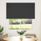 vidaXL Verdunkelungsrollo Schwarz 140x150 cm Stoffbreite 136,6 cm, Rollo, Klemmfix, Thermorollo, Verdunklungsrollo, Klemmrollo, Fensterrollo