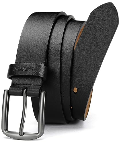 CHAOREN Cinturones Hombre Cuero, Cinturón Hombre 35mm, Cinto Homem de Ajuste Suave Adecuado para Jeans Casuales