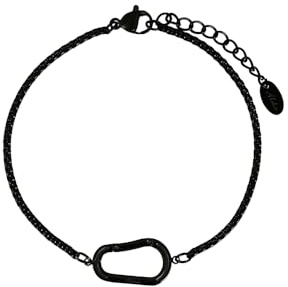 Aloha® Bracelet Mousqueton Montagne Escalade Randonnée Idée cadeau Homme Femme Réglable Acier, Taglia Unica, Acier inoxydable, Pas de gemme