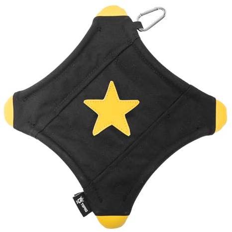 TSPRO Disque Volant pour Chien en Nylon Courbé, Design Tactique, Résistant aux Mâcheurs Agressifs, Adapté aux Chiens Moyens à Grands, Facile à Lancer, Portable à Tous Les Lieux (Noir)