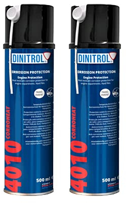 2 x Dinitrol 4010 Hohe Temperatur Wasser reinigen Motor klar Wachs 500 ml Aerosol