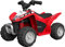TURBO CHALLENGE - Quad Honda VTA - Elektrischer Träger - 119714 - Elektrofahrzeug - Rot - Fahrbereit - Maximal 25 kg - Kunststoff - Wiederaufladbare Batterien - Ab 18 Monaten