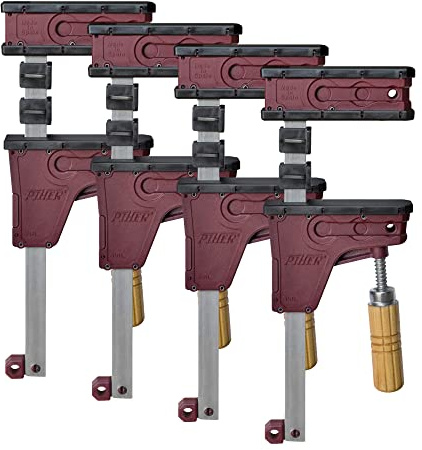 Piher Lot de 4 serre-joints parallèles PRL Longueur de travail 80 cm