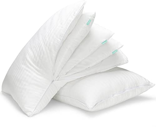 EverSnug Adjustable Layer Luxury Set of 2 Pillows for Side, Front & Back Sleepers, Cooling Hotel Pillows with 3 Layers, Down Alternative Pillow (Standard/Queen)