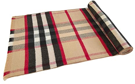 PB Pietro Baldini Winterschals für Damen und Herren - Schal aus 100% Seide -Klassik Design für Herbst und Winter - 30 x 180 cm - Beige Braun