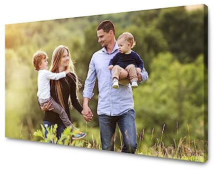 GP TONER Lienzo personalizado personalizado con tu foto, lienzo horizontal o vertical, impreso en bastidor, lienzo decorativo, tamaño 40 x 30 cm