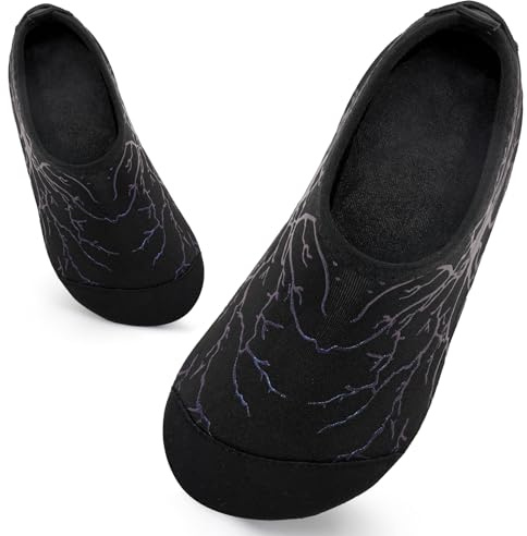 Kids Swim Water Shoes for Boys Toddlers Baby Aqua Socks for Kids Quick Dry Pool Beach Barefoot Children（Jiaoyin Black 30/31