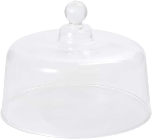Cubierta de cristal for soporte de tartas, cúpula de cristal, campana del desierto, cubierta for tartas de postre, plato for servir, ponchera, cubierta for alimentos for microondas ( Color : Tra