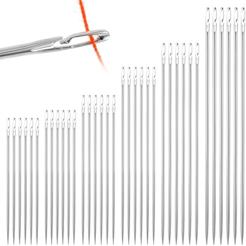 36 Stück Nadeln Nähnadeln Set Sticknadeln Selbsteinfädelnden Nadeln Nähen Nadeln Set Große Augen Nadeln Nähnadeln Großes Öhr Handnadel Hand Nähen Nadeln Set Für Hand Nähen Handwerk Diy Stickerei