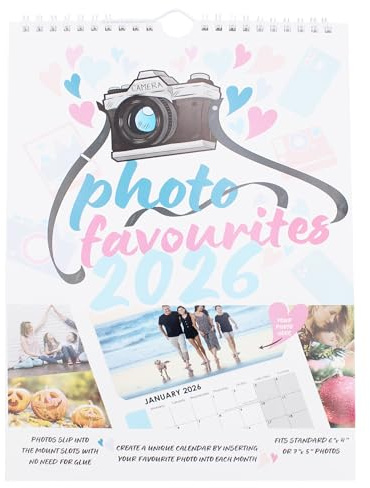 Calendario fotográfico 2025 A4 personalizable con fotos de 1,8 x 1,2 m o 1,8 x 1,5 m, inserta tus propias fotos 4607