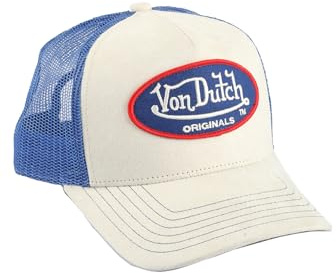 Von Dutch Trucker Cap Boston Blue Cream Beige, Size:OneSize
