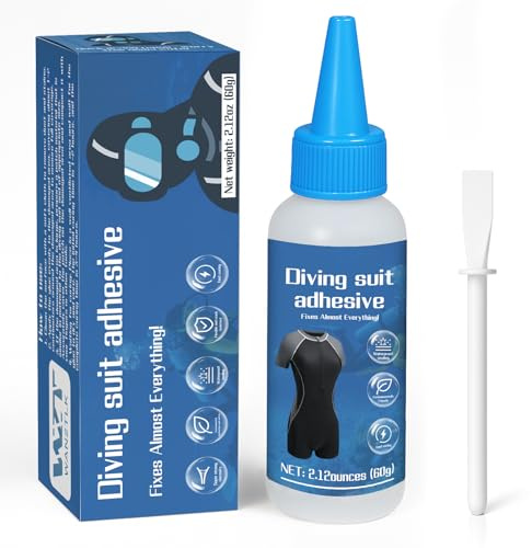 INNOVAYOU 60 g Aquasure lim, flexibelt hållbart neoprenlim, neoprenlim för reparation av hål och sprickor i vadbyxor, våtdräkter och uppblåsbara skor