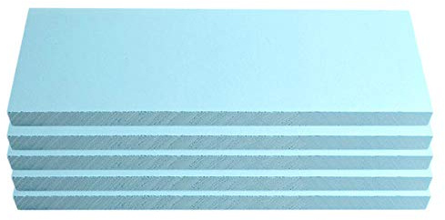 MXRGUMVI 5 pezzi di schiuma blu bordo fai da te modellazione costruzione scenica kit 295 x 100 x 30 mm