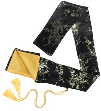 UPKOCH Bolsa de Seda para Espadas de Tai Chi, Funda Protectora Negra, Práctica y Elegante para Almacenamiento y Transporte en Artes Marciales