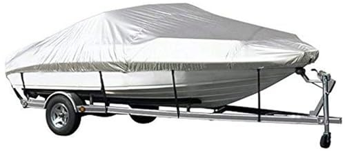 BRRNOO Båtöverdrag, Kajaköverdrag Båtpresenning Vattentät och Rivsäker Båtduk, Presenningar med Vindtäta Remmar Vattentäta Båtöverdrag för V-skrov, Hull, Bass Boat, Fish & Ski Boat (600 x 230)