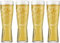 4 x Peroni Pint Glass Signature Design Embossed Nucleated and Toughened, 10 ounces
