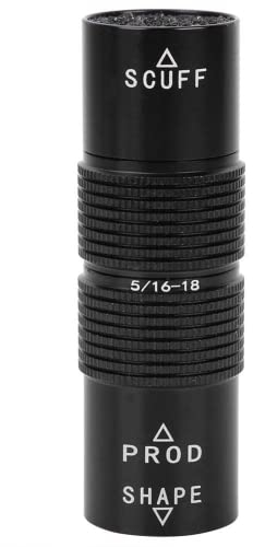 Alomejor Pool Billard Queue Tip Pick 4 in 1 - Snooker Press Shape Tool mit 5/16-18 Trimmer Zubeh?r