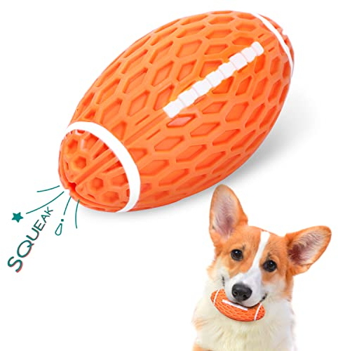 Nobleza Hundeball, Hundespielzeug Ball aus Naturkautschuk mit Zahnpflege-Funktion, Interaktives Kauspielzeug, Robuster Hunde Ball 10.3cm * 5.6cm