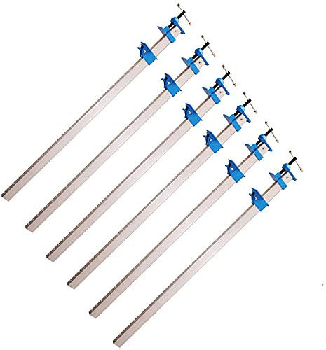 Lot de 6 serre-joints en aluminium 900 mm