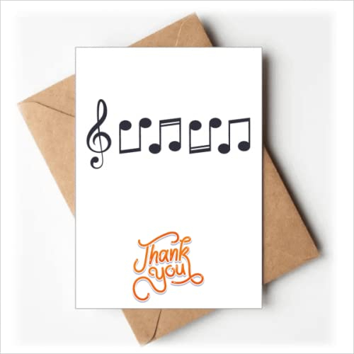 Dankeskarten mit Musik, Kontinuität, Umschläge, blanko Notiz