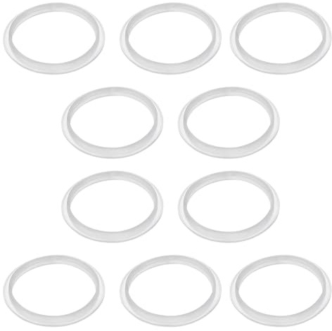 EMSea Lot de 10 joints toriques en silicone - Diamètre intérieur : 32 mm - Diamètre extérieur : 38 mm - Joint en caoutchouc - Convient pour le bouchon de drainage de lavabo pop-up de salle de bain