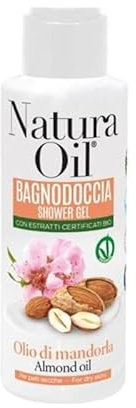 NaturaOil - Gel de ducha con aceite de almendra para pieles secas, 100 ml