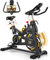 Healfith Magnetic Exercise Bike – Indoor Cycling Bike with Pulse Sensor, Silent Belt Drive, LCD Display & Tablet Holder, Adjustable Seat, Home Cardio Spin Bike for Men & Women