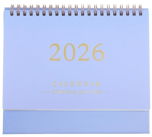 Didiseaon Calendario De Escritorio 2025-2026: Pequeño Calendario De Escritorio De Julio De 2025 A Diciembre De 2026 De Sobremesa Con Tapa Abatible Planificador Mensual Para El Hogar La